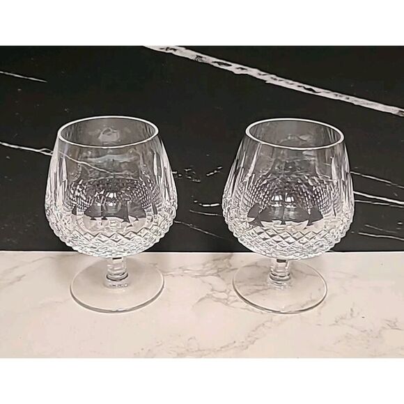 Waterford Cut Crystal Balloon LRG Brandy Snifter Glass Colleen Pattern GUC 2pc. - Picture 6 of 10